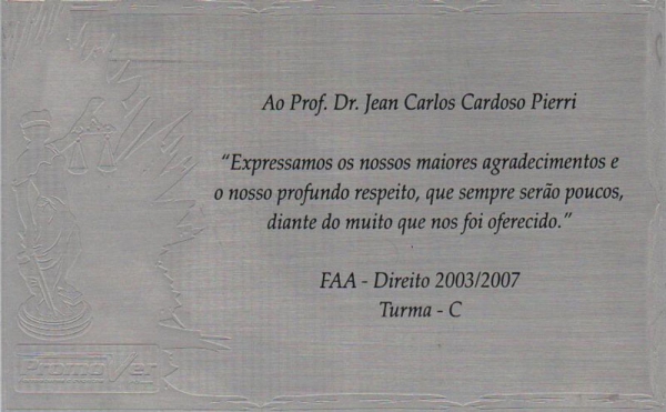 Homenagem Formandos 2007