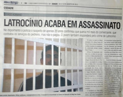 LATROCÍNIO ACABA EM ASSASSINATO