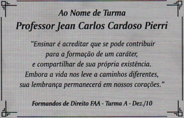 Nome da Turma - Formandos FAA 2010